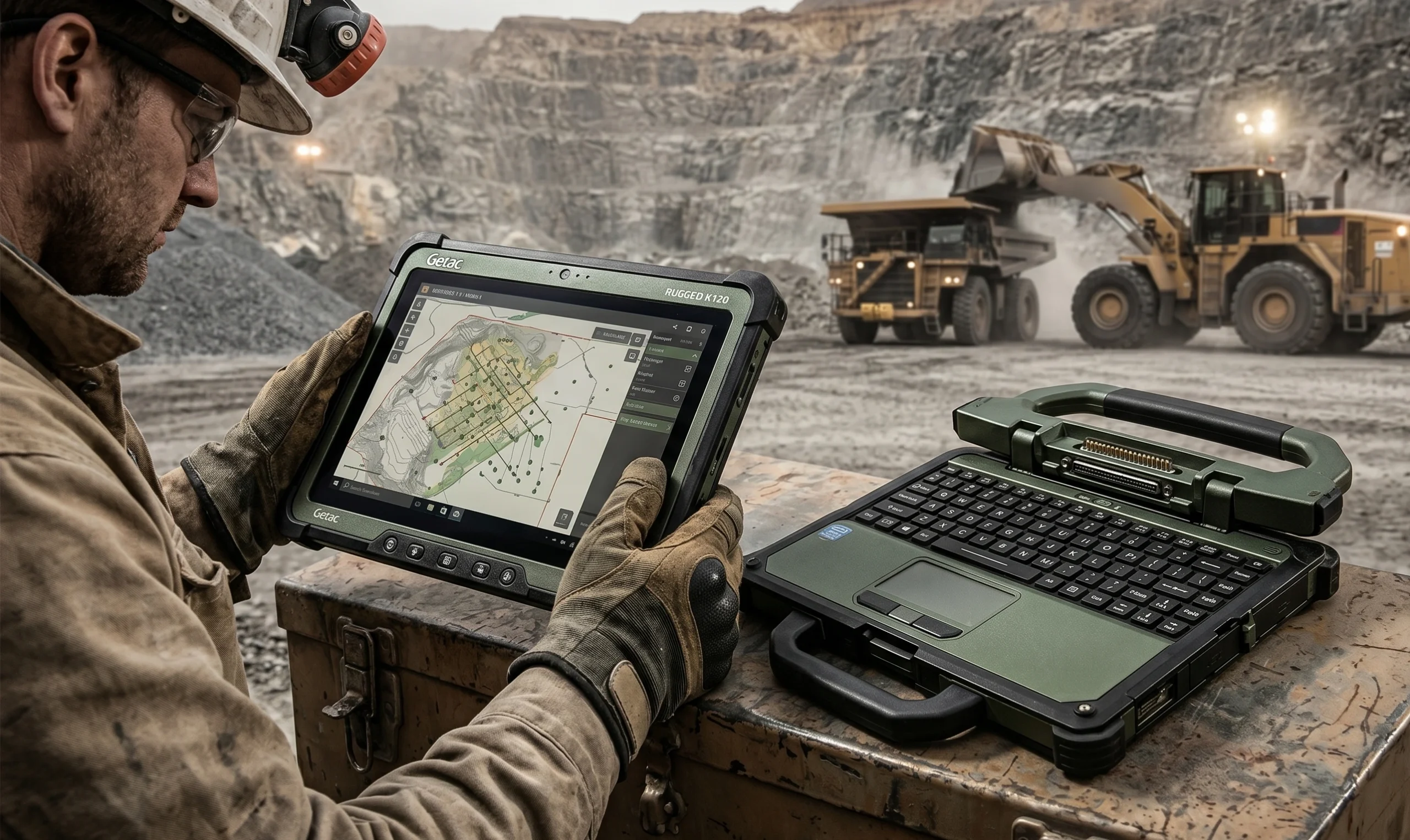 لپ تاپ های تبلت شو - 2in1 rugged laptop